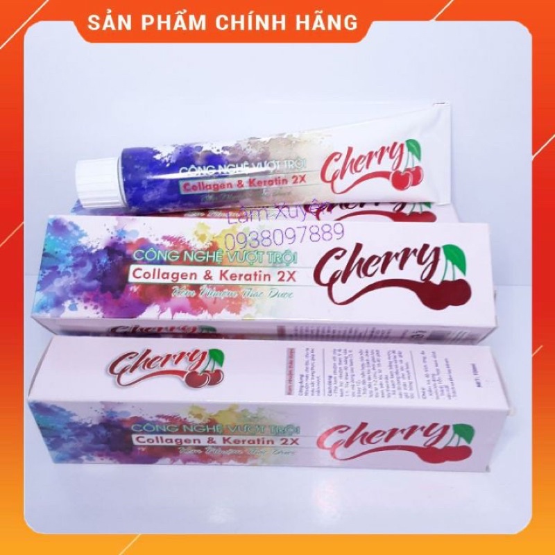 Thuốc nhuộm tóc thảo dược CHERRY 100ml GIÁ RẺ không mượt hôi, mềm mượt tóc, lên màu chuẩn không rát da đầu ✨FREESHIP✨