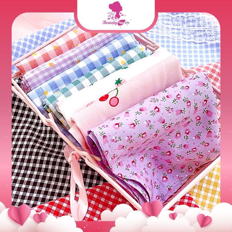 Khăn Bandana Buộc Đầu, Quấn cổ, Khăn Turban Tươi Sáng, Dễ Thương
