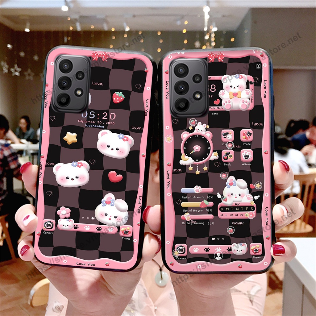 Ốp lưng Samsung A13 / A23 / A33 / A53 / A73 gấu, đồng hồ dễ thương cute giá rẻ