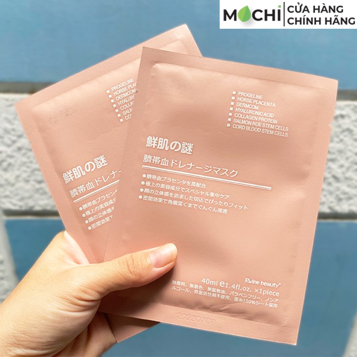 Mặt Nạ Nhau Thai Cừu Tế Bào Gốc Nhật Bản Stem Cell Rwine Beauty Trẻ Hóa, Trắng Da, Dưỡng Ẩm Chính Hãng - MOCHI SHOP