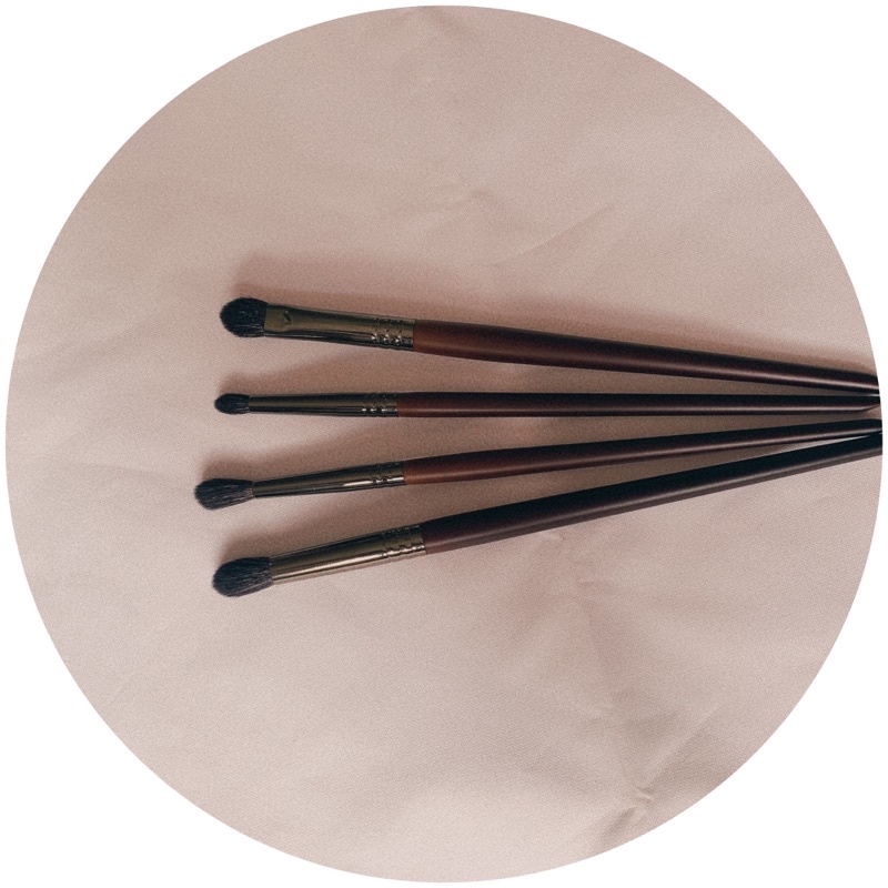 Set 4 cọ trang điểm đánh phấn mắt chất liệu lông dê