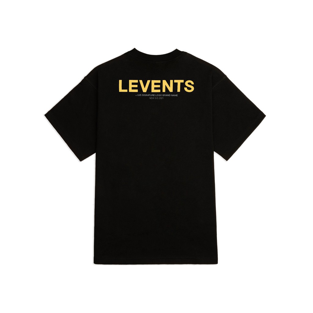 Áo Thun Levents XL Logo Black/ Yellow