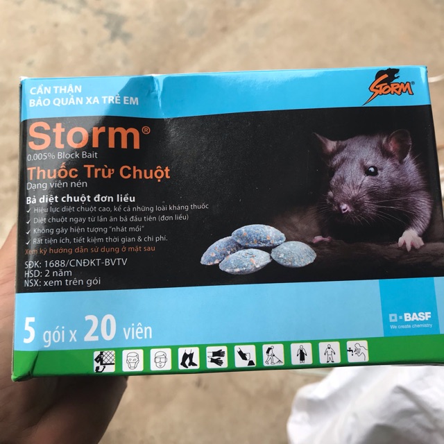 Thuốc Chuột Sinh học một hộp 100 Viên