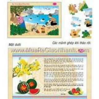 Bộ truyện tranh ghép Sự tích quả dưa hấu Winwintoy