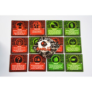 Thẻ bài Boardgame Bom lắc