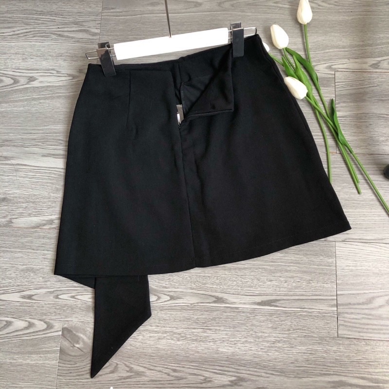 Chân váy ngắn vạt chéo cao cấp phong cac Hàn Quốc- Full size | BigBuy360 - bigbuy360.vn
