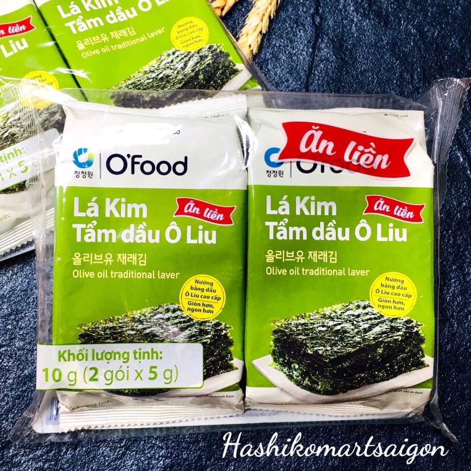 Lốc 2 gói lá kim ăn liền vị oliu O’Food gói 5g