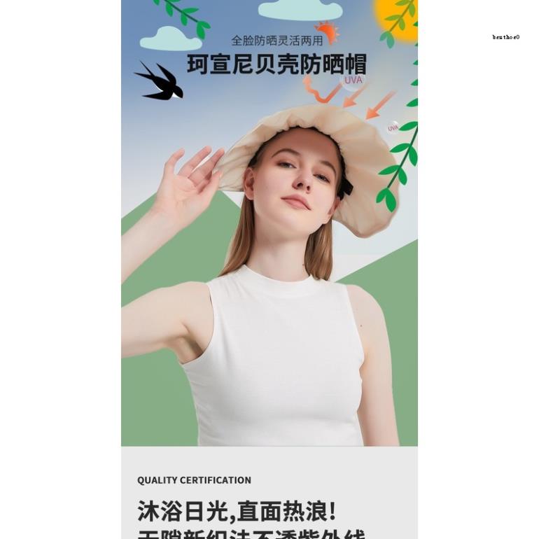 Mũ Che Nắng Chống Tia Uv Thời Trang Đi Biển Mùa Hè Cho Nữ -jg&*