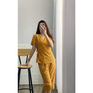 SET BỘ ÁO ĐẮP CHÉO QUẦN LỬNG
