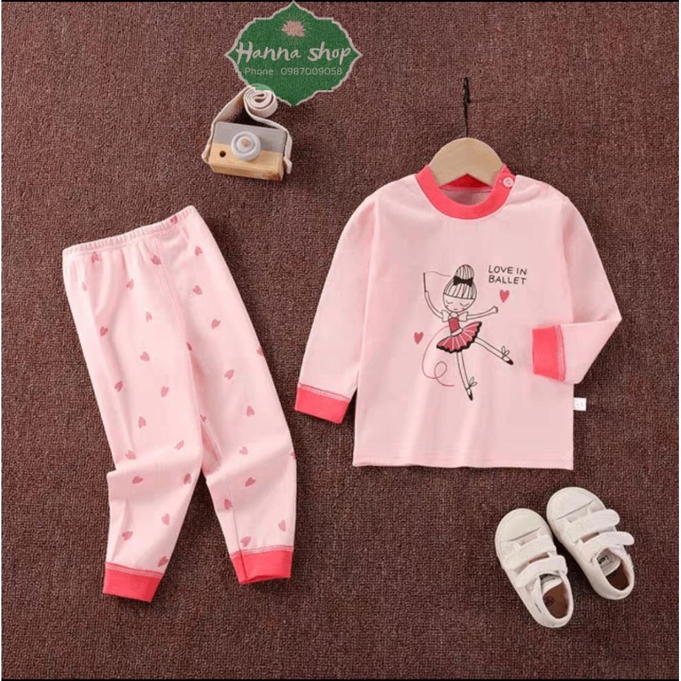 Quần áo thu đông bé trai,bé gái, Bộ đồ thu đông, bộ ngủ cotton cho bé trai,bé gái từ 7- 22kg