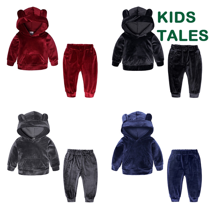 Bộ Đồ 2 Sản Phẩm Gồm Áo Hoodie Và Quần Dài Cho Bé Trai Và Bé Gái (12 Tháng - 8 Tuổi)