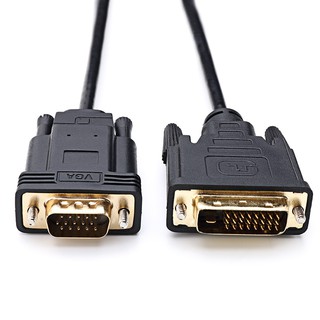 Dây cáp chuyển đổi đầu đực DVI 24 + 1 DVI-D đầu đực sang VGA đầu đực cho máy tính