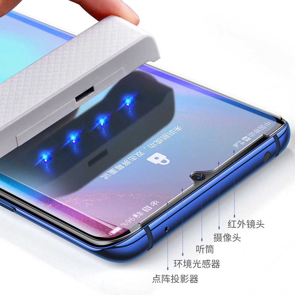 Miếng dán màn hình cường lực chống tia UV cho điện thoại Huawei P30 Pro / Mate 20 Pro