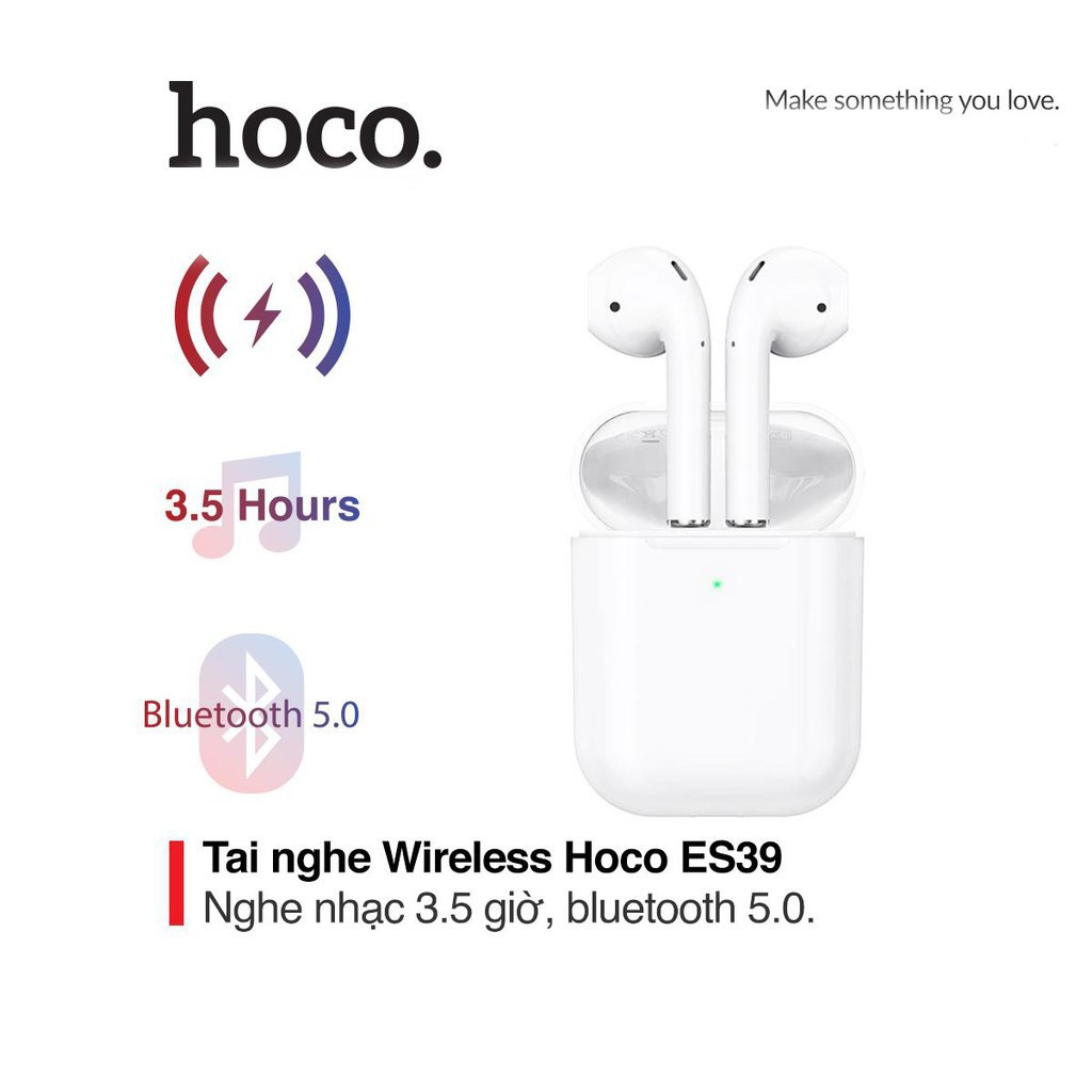 Tai nghe Bluetooth Hoco ES39 V5.0- Âm Thanh Hay- Hỗ Trợ Pop-up - Định Vị - Đổi Tên- Dùng được cho cả iPhone và Android