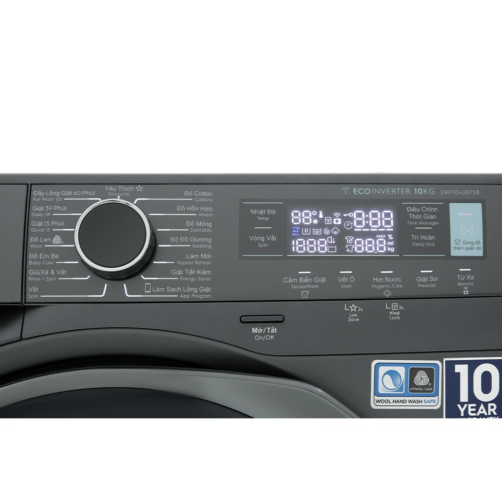 MÁY GIẶT ELECTROLUX INVERTER 10 KG EWF1042R7SB