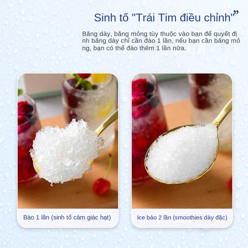 Máy nghiền đá gia đình Máy sinh tố nhỏ bằng điện Quầy bar thương mại Cửa hàng trà sữa Sponge Ice Cooking Machine Máy bào