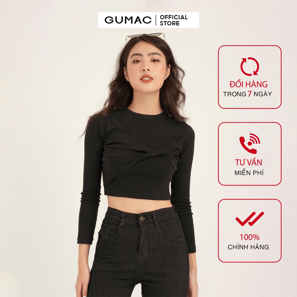 [Mã WABRGM11 giảm 10% đơn 250K] Áo thun nữ Borip xoắn ngực GUMAC đủ màu, đủ size năng động trẻ trung ATB104 | BigBuy360 - bigbuy360.vn