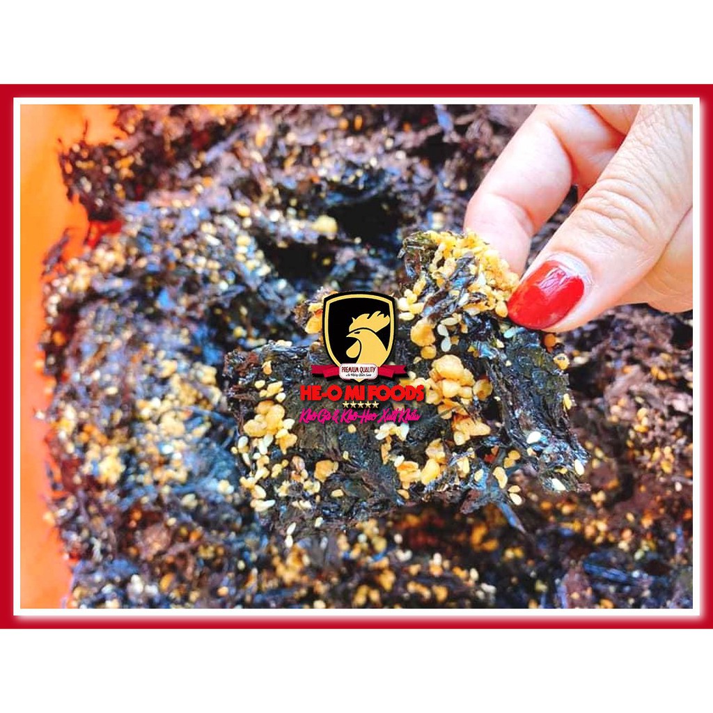 250G RONG BIỂN CHÁY TỎI Không Cay