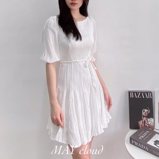 Đầm cổ thuyền kèm belt