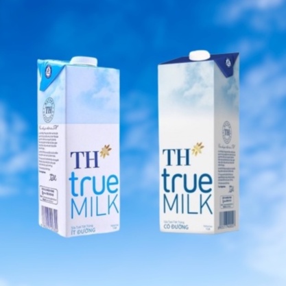 Sữa tươi tiệt trùng TH True Milk hộp 1 lít loại Nguyên Chất/ Ít đường/ Có Đường