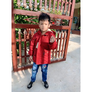 áo parka lót lông siêu ấm cho bé