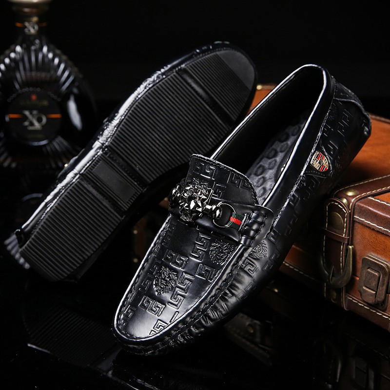 Giày lười bằng da thật thời trang cho nam