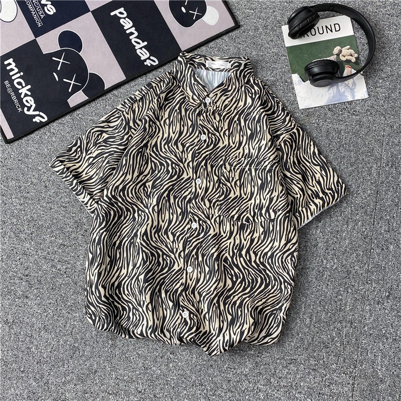 Men's Short Sleeve Printed Shirts Fashion 2021