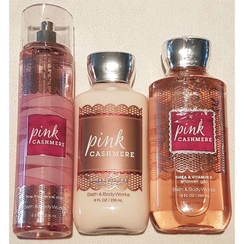 [AUTH - BILL MỸ] Bộ sưu tâp Tắm dưỡng xịt thơm Bath and Body Works - Pink Cashmere ( 236mL )