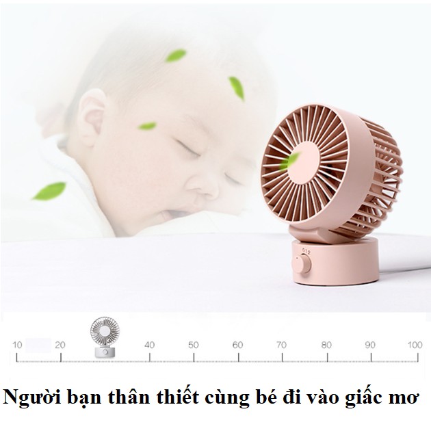 Quạt bàn mini USB siêu đáng yêu, hai hệ thống cánh | BigBuy360 - bigbuy360.vn