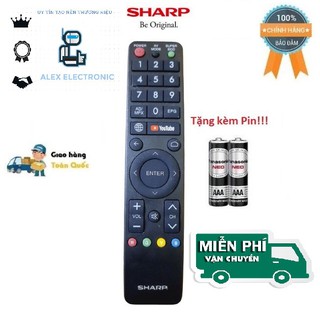 Remote Điều khiển tivi Sharp Smart TV- Hàng loại tốt mới 100% Tặng kèm Pin!!!-Điện tử ALEX