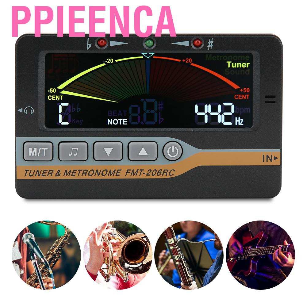 Ppieenca Bộ Chỉnh Dây Màn Hình Lcd Cho Đàn Guitar / Trumpet / Ukulele / Violin Đen