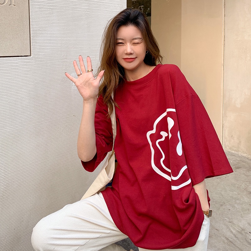 Áo Thun Tay Ngắn Dáng Rộng Thiết Kế Mới Thời Trang Mùa Hè Dành Cho Nữ