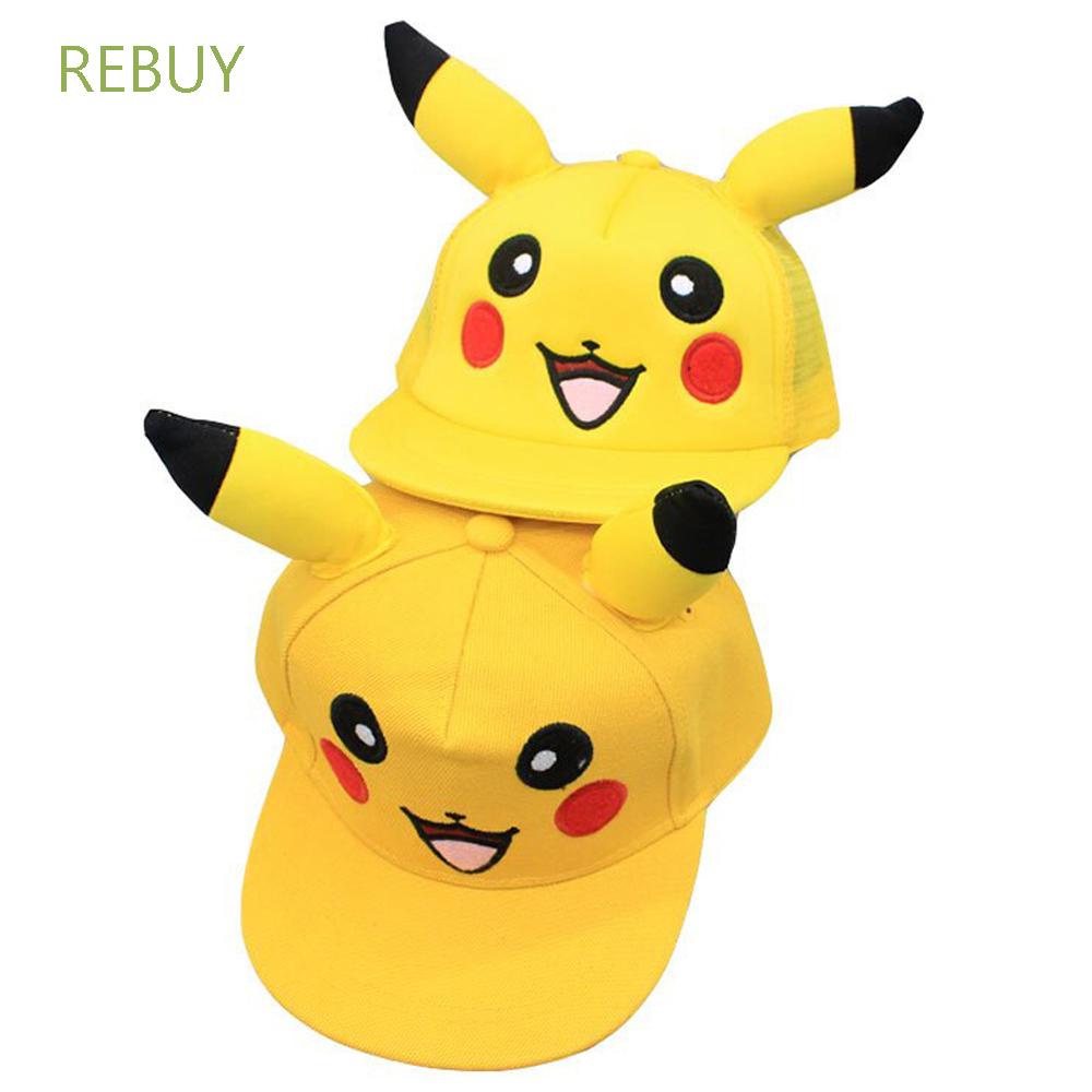 Mũ lưỡi trai in hình Pikachu nhiều màu sắc dễ thương cho bé