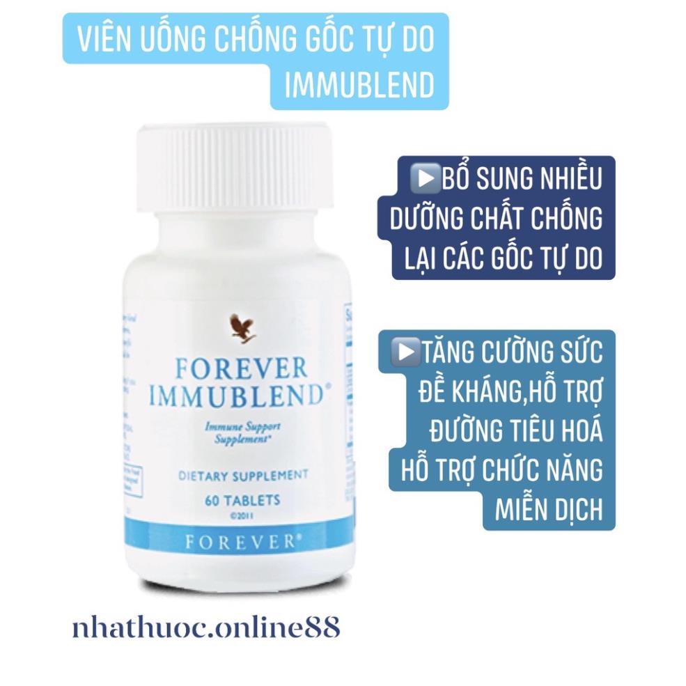 VIÊN UỐNG CHỐNG GỐC TỰ DO TĂNG CHỨC NĂNG MIỄN DỊCH CHO CƠ THỂ IMMUBLEND NHẬP KHẨU TỪ MỸ