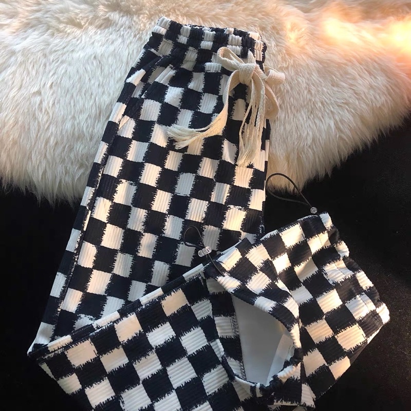 Quần jogger kẻ caro cá tính unisex