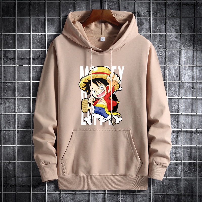 Áo hoodie IELGY in hình anime One Piece thời trang phong cách Hàn Quốc