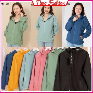  Áo khoác gió nữ 2 lớp dày dặn cao cấp áo gió nữ vải 2 lớp thoáng khí chống nước chống nắng tia uv giữ ấm L007 