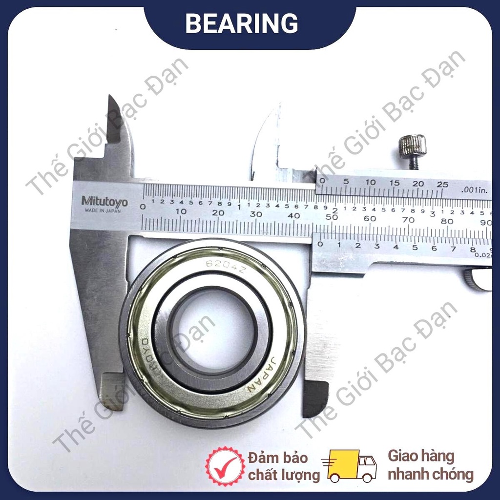 Vòng bi bạc đạn  6204 ZZCM KOYO - hàng đẹp - chất lượng cao - Thế Giới Bạc Đạn