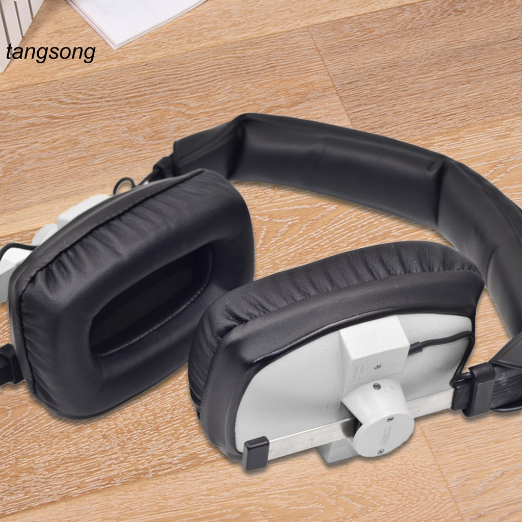 Tang_ Protein Faux Leather Headset Pad Simple Installation Gaming Replaceable Headphone Sleeve Dust-proof