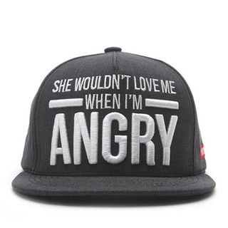 Mũ hiphop Mũ snapback, Nón Hiphop ANGRY SLAV màu đen P327 nón lưỡi trai hiphop thêu bull cực chất