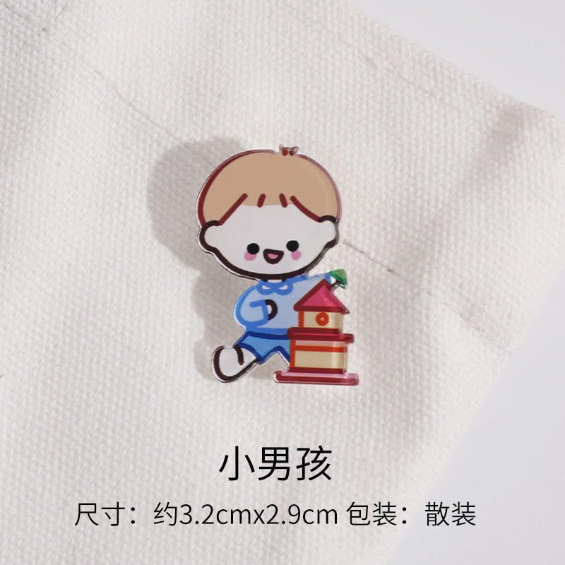 Trâm Cài Áo In Họa Tiết Hoạt Hình Xinh Xắn Sáng Tạo