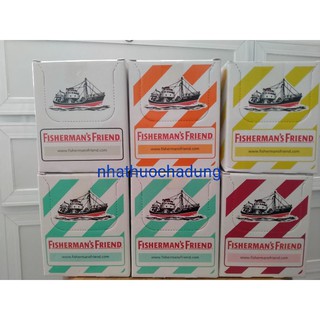 ✅KẸO CON TÀU FISHERMAN'S FRIEND(1 HỘP 24 GÓI)