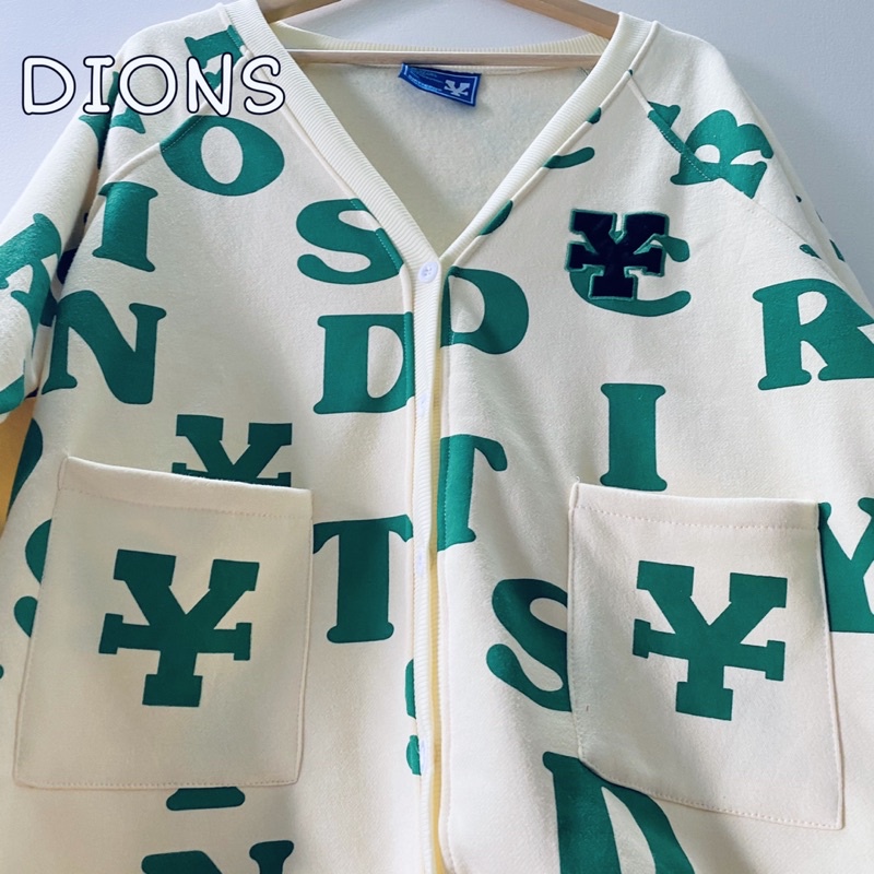 Áo khoác Cadigan DirtyCoins Print Full Tag Áo Khoác Nỉ Bông Unisex Nam Nữ