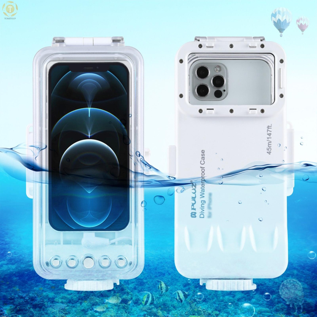 PULUZ Ốp Lưng Chống Nước Dưới Nước 12 Giờ Cho Iphone Series Ios 13.0 45m / 147ft