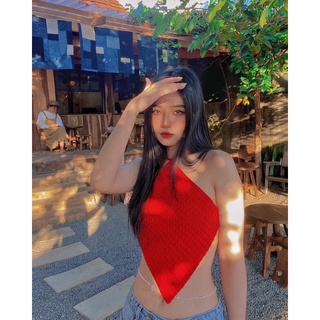 Áo yếm len ( Crochet Diamond Top Handmade)
