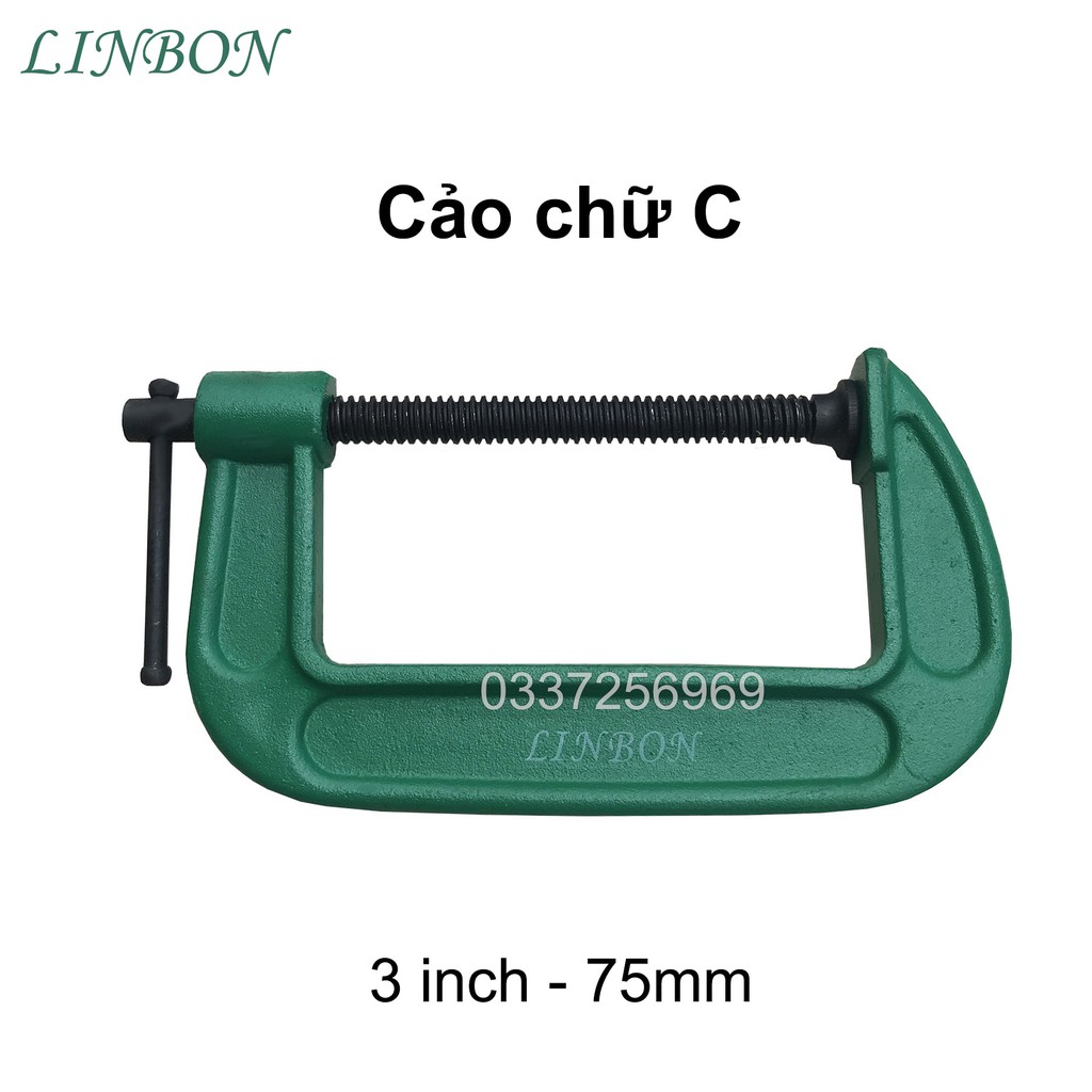 Cảo chữ C Linbon 3inch - 75mm ( Vam chữ G 3 inch)