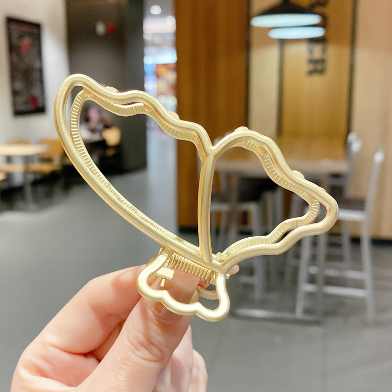 Kẹp Tóc Kim Loại Mạ Vàng Hình Bướm Thanh Lịch Tao Nhã