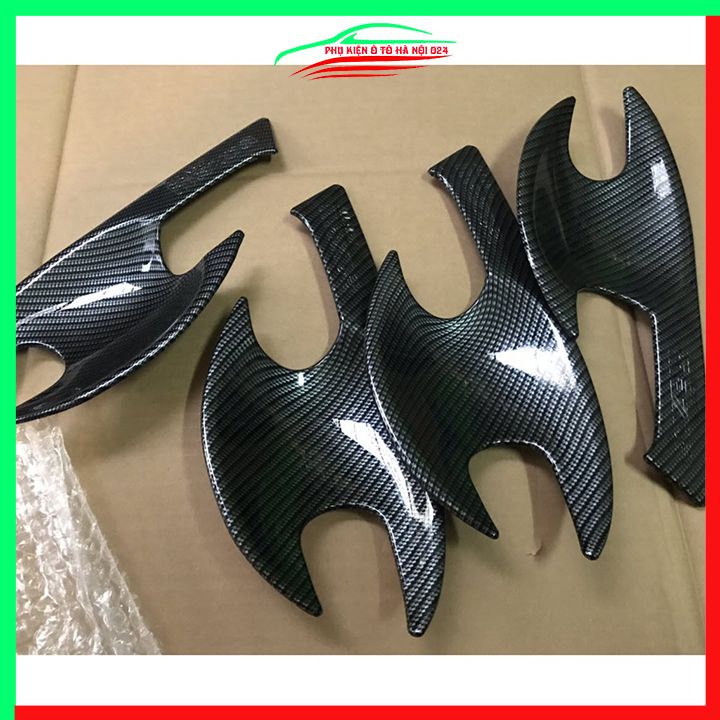 Ốp tay hõm Mazda CX8, CX-8 2018-2023 vân Carbon chống trầy bảo vệ cửa xe ô tô
