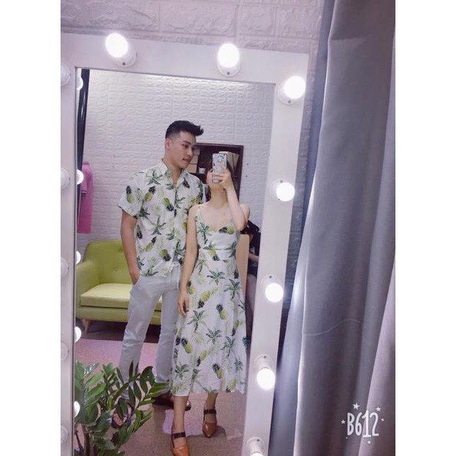 Set áo váy đi biển gia đình - chất đũi mềm mát siêu đẹp | BigBuy360 - bigbuy360.vn