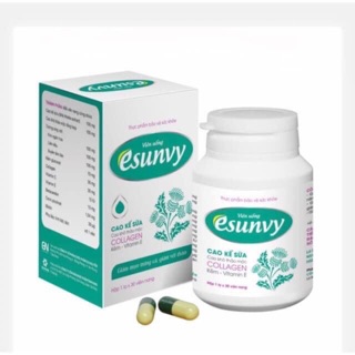 Viên uống ngừa mụn esunvy- sạch mụn, hết thâm , mờ sẹo. Lọ 30 viên